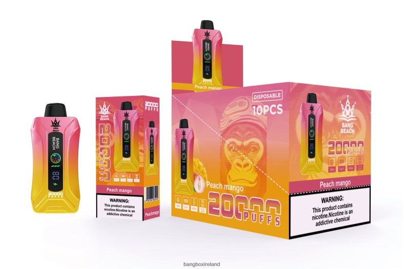 Bang Box Vape - Bang Beach 20000 Puffs Smart Screen Vape Peach Mango NV2H6V2