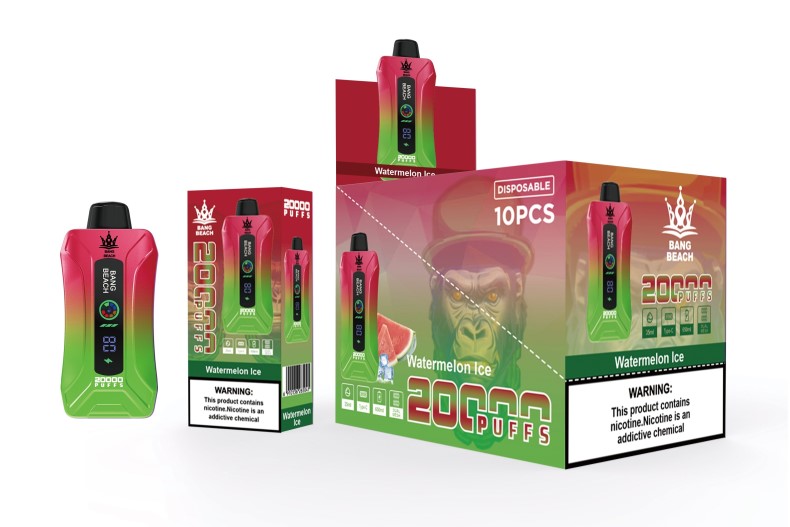Bang Box Vape - Bang Beach 20000 Puffs Smart Screen Vape Watermelon Ice NV2H6V7