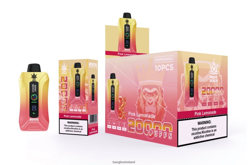 Bang Box Vape Review - Bang Beach 20000 Puffs Smart Screen Vape Pink Lemonade NV2H6V4