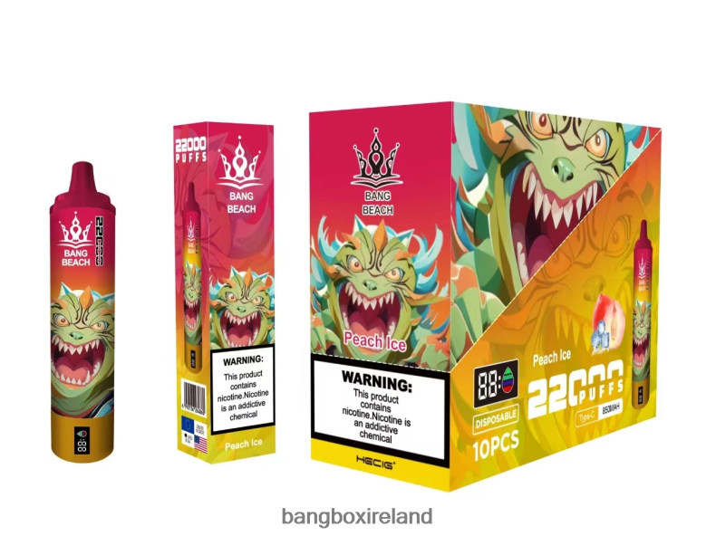 Bang Box Ireland - Bang Beach 22000 Puffs Smart Screen Peach Ice NV2H6V16