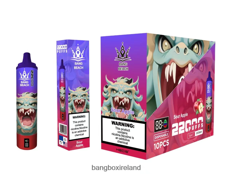 Bang Box Vape Price - Bang Beach 22000 Puffs Smart Screen Sour Apple NV2H6V13