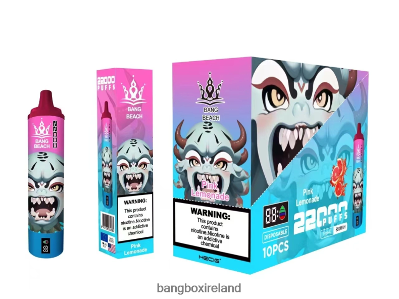 Vape Bang Box - Bang Beach 22000 Puffs Smart Screen Pink Lemonade NV2H6V15