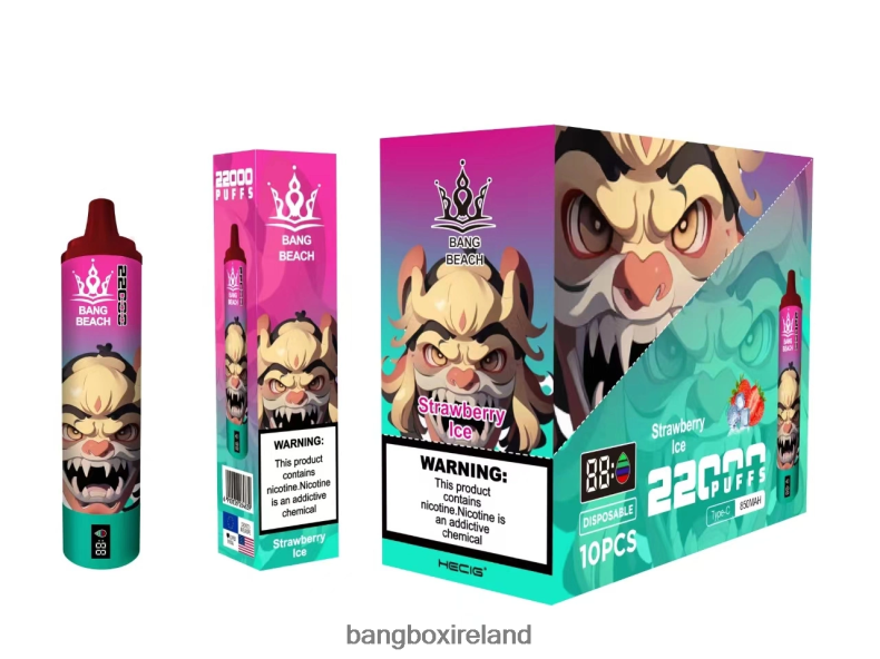 Vape Bang Box - Bang Beach 22000 Puffs Smart Screen Strawberry Ice NV2H6V20