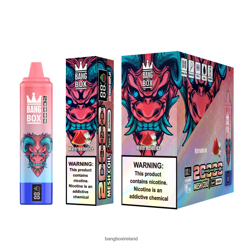 Bang Box Ireland - Bang Box 20000 Puffs Smart Screen Watermelon Ice NV2H6V56