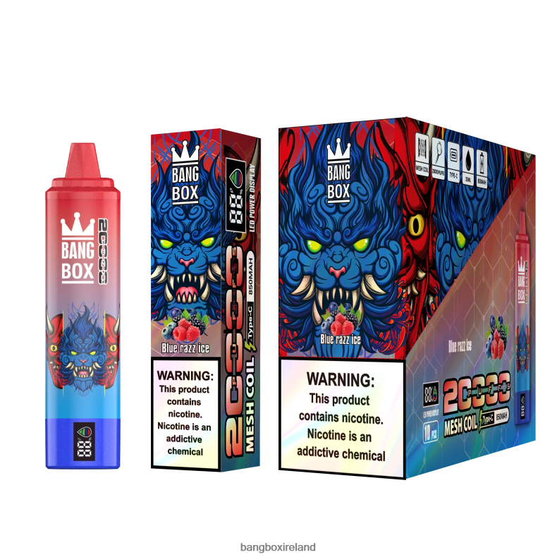 Bang Box Vape Review - Bang Box 20000 Puffs Smart Screen Blue Razz Ice NV2H6V59
