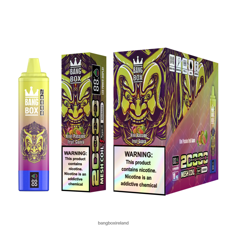 Vape Bang Box - Bang Box 20000 Puffs Smart Screen Kiwi Passion Fruit Guava NV2H6V50