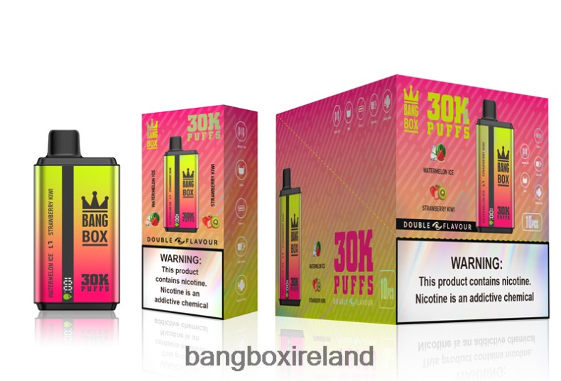 Bang Box Vape - Bang Box 30000 Puffs Dual Flavors Watermelon Ice & Strawberry Kiwi NV2H6V62