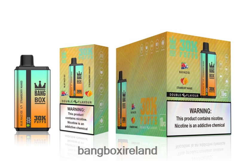 Bang Box Vape Price - Bang Box 30000 Puffs Dual Flavors Blue Razz Ice & Strawberry Mango NV2H6V73