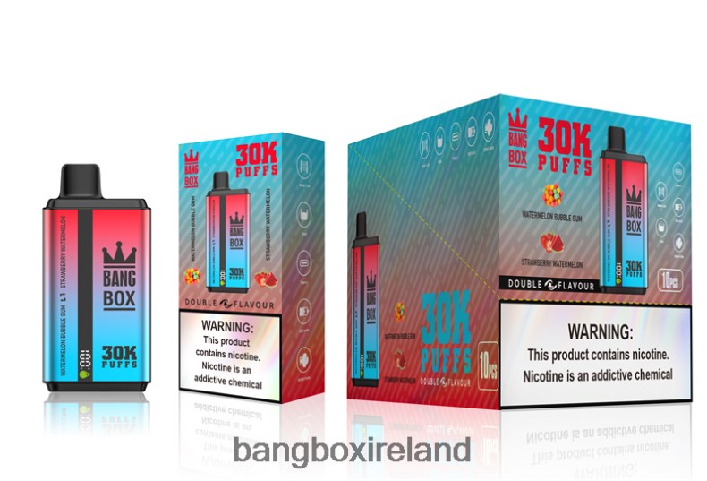 Bang Box Vape Price - Bang Box 30000 Puffs Dual Flavors Watermelon Bubble Gum & Strawberry Watermelon NV2H6V68