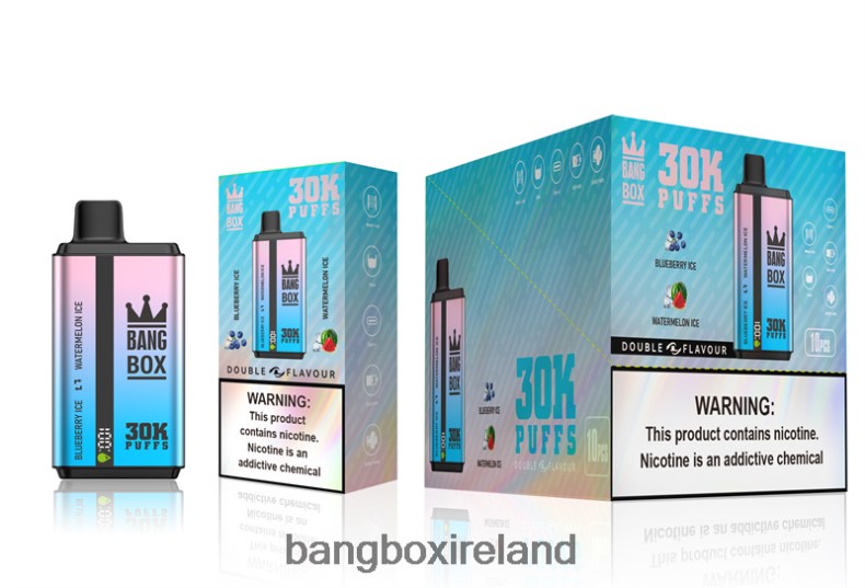 Bang Box Vape Review - Bang Box 30000 Puffs Dual Flavors Blueberry Ice & Watermelon Ice NV2H6V69
