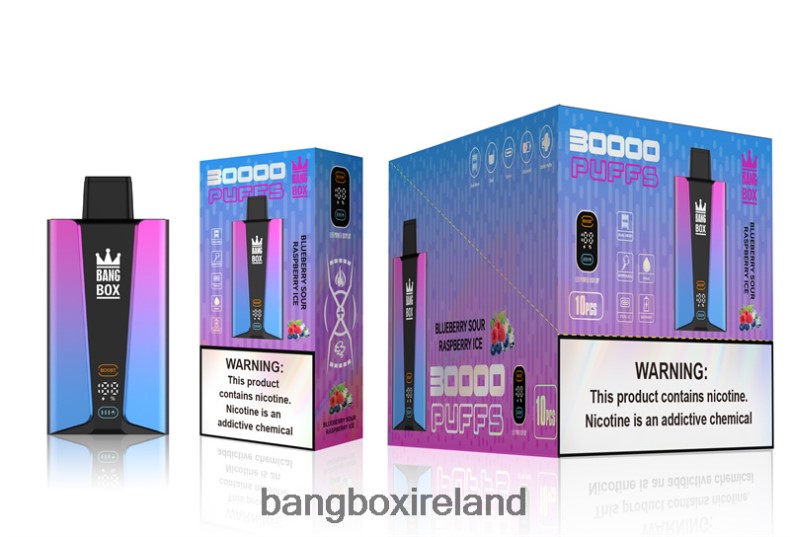 Bang Box Ireland - Bang Box 30000 Puffs Smart Screen Blueberry Sour Raspberry Ice NV2H6V81