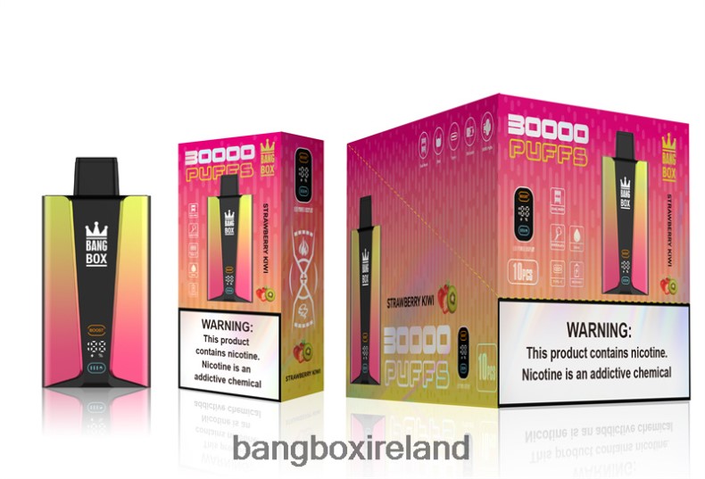Bang Box Vape Review - Bang Box 30000 Puffs Smart Screen Strawberry Kiwi NV2H6V74