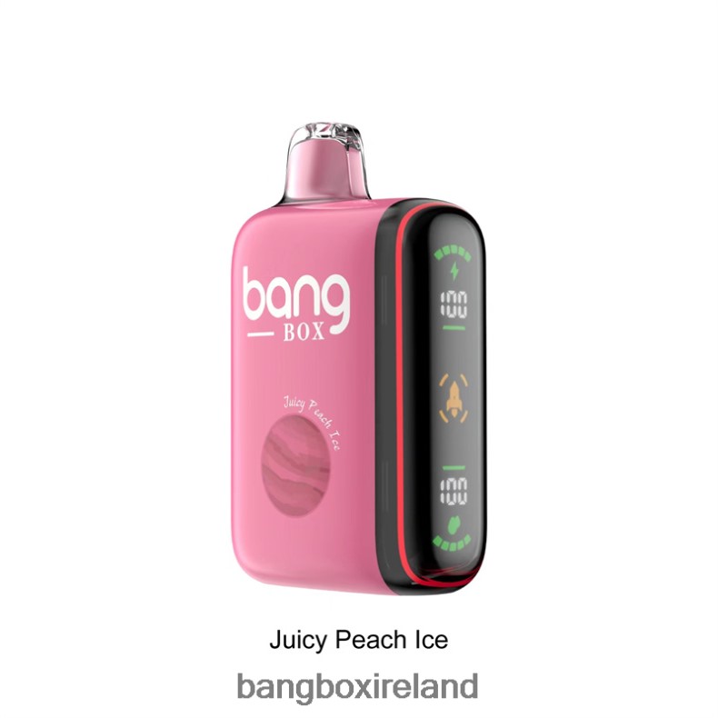 Bang Box Vape Review - Bang Box 9000-18000 Puffs Intelligent Power Display Juicy Peach Ice NV2H6V29