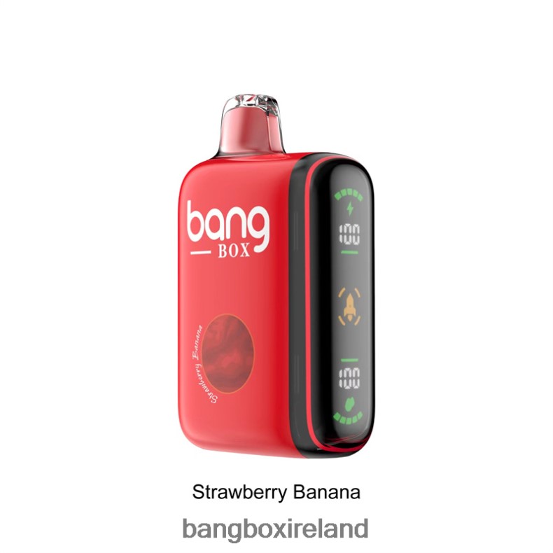 Vape Bang Box - Bang Box 9000-18000 Puffs Intelligent Power Display Strawberry Banana NV2H6V25