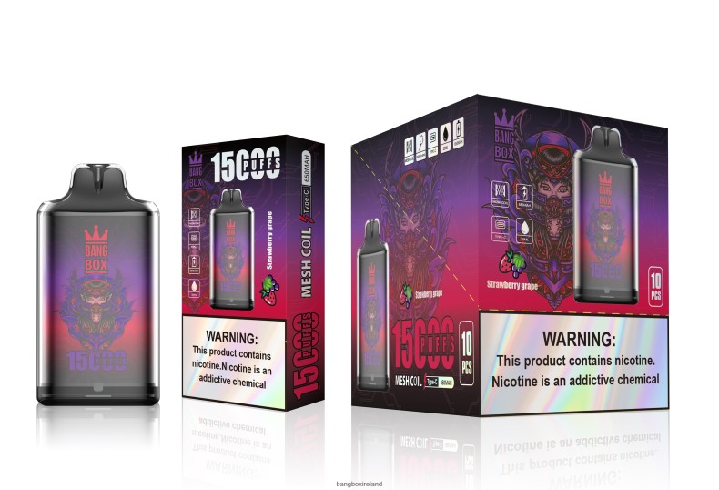 Bang Box Ireland - Bang Box S1-15000 Puffs Strawberry Grape NV2H6V111