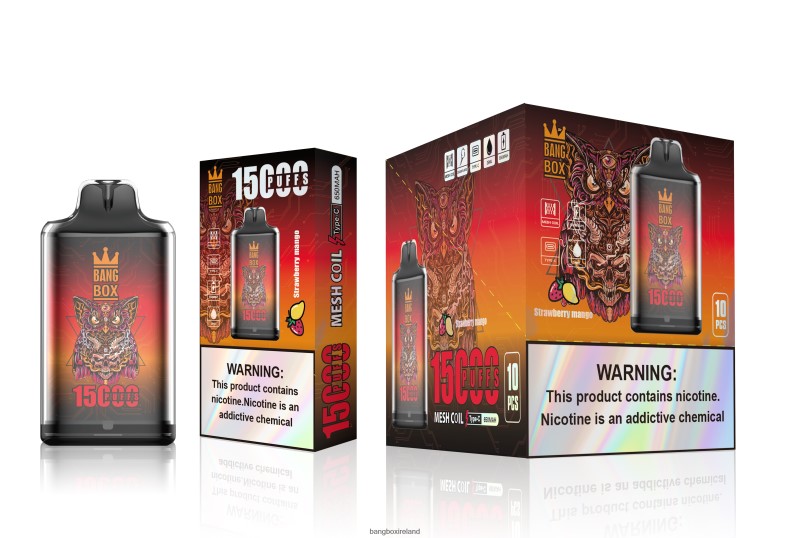 Bang Box Ireland - Bang Box S1-15000 Puffs Strawberry Mango NV2H6V101