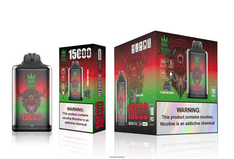 Bang Box Vape Review - Bang Box S1-15000 Puffs Triple Berry Ice NV2H6V104